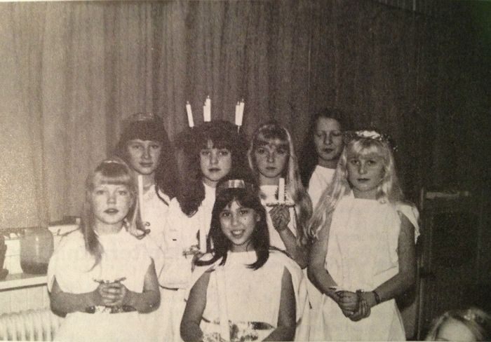 

Lucia optog på skolen julen 1966

